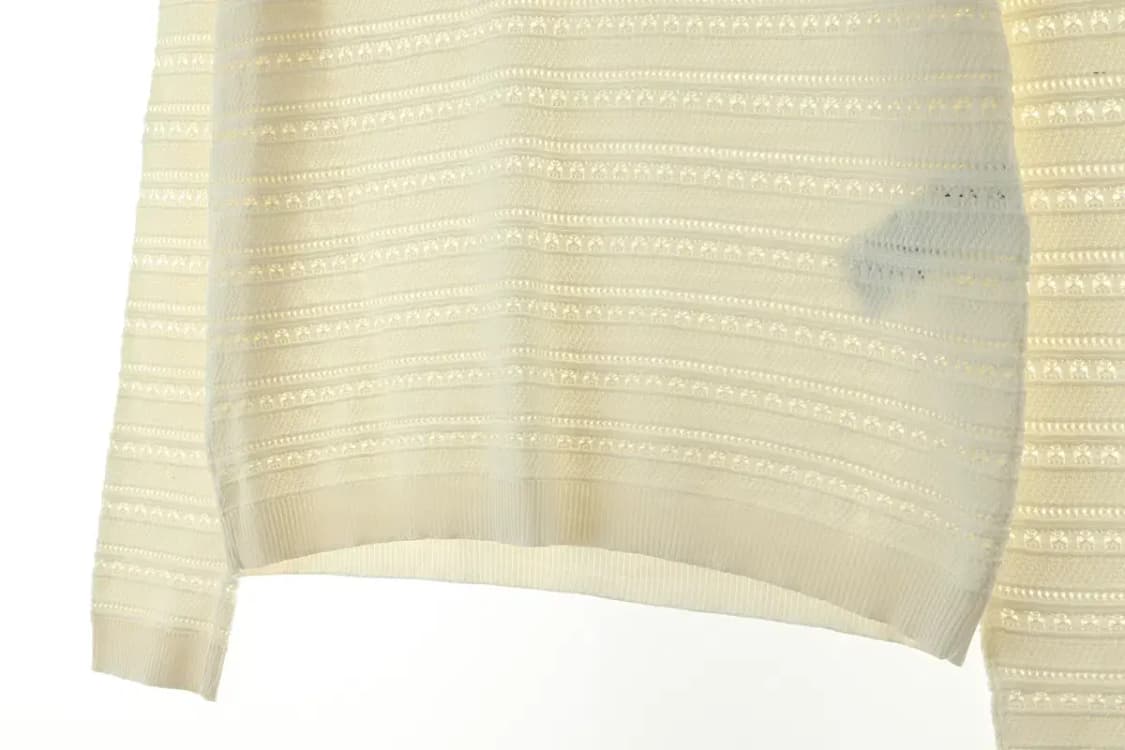 W(M-L) 마쥬 니트 아이보리 희귀 매물 사이드버튼-1663A 상품이미지7