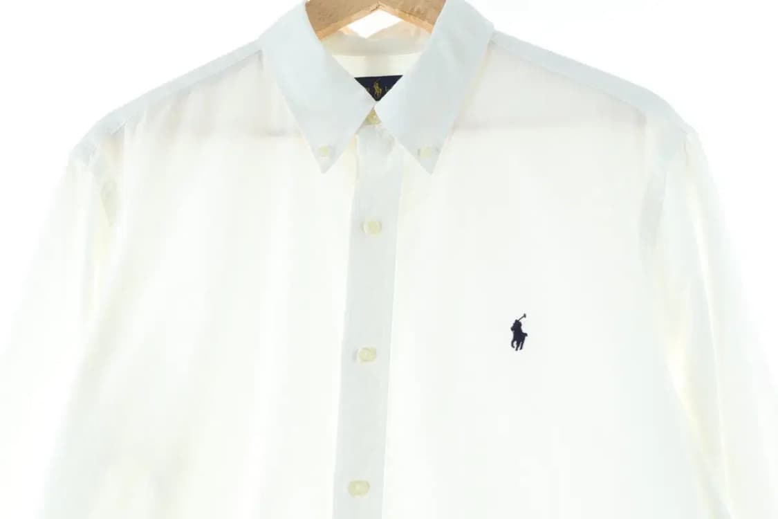 (L-XL) 폴로 랄프로렌 셔츠 남방 화이트 옥스포드 국룰-1663F 상품이미지3