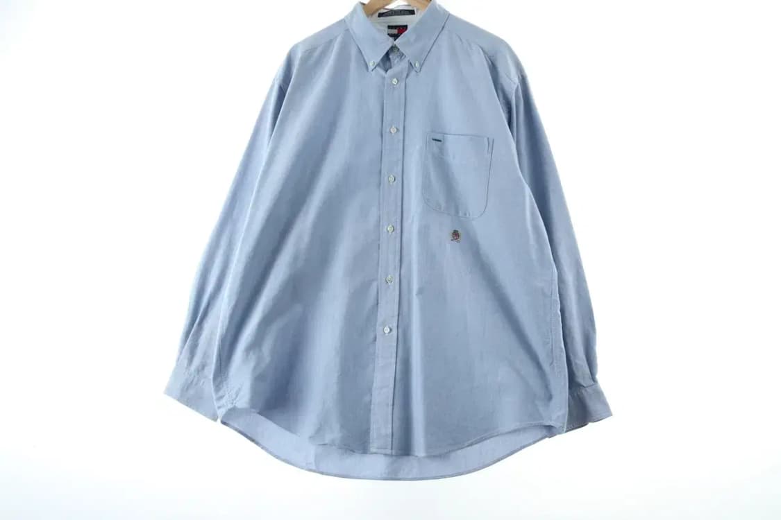(XL-2XL) 타미힐피거 셔츠 남방 옥스포드 빅사이즈 블루-16640 상품이미지2