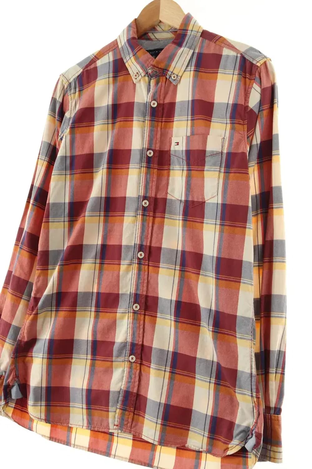 (S-M) 타미힐피거 셔츠 남방 아메카지 체크 이쁨-16642 상품이미지1