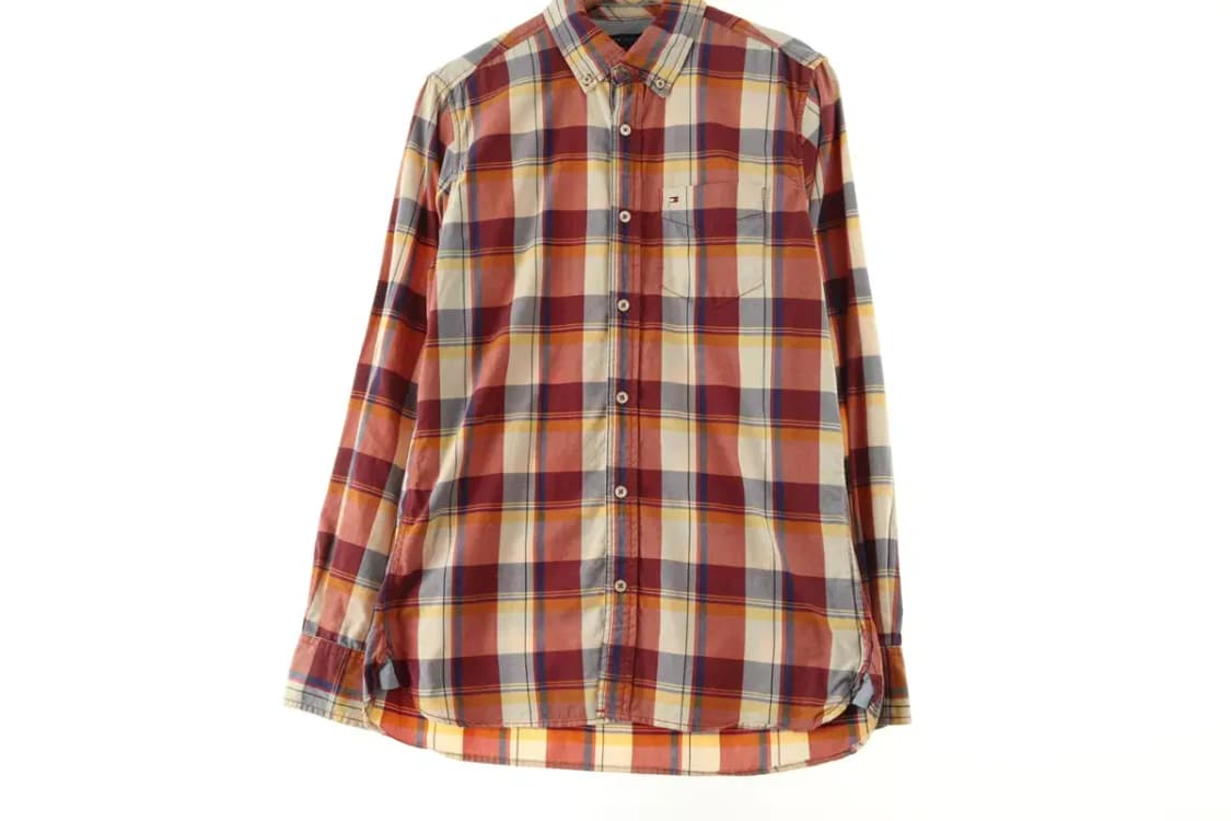 (S-M) 타미힐피거 셔츠 남방 아메카지 체크 이쁨-16642 상품이미지2