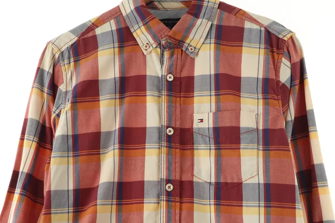 (S-M) 타미힐피거 셔츠 남방 아메카지 체크 이쁨-16642 상품이미지3