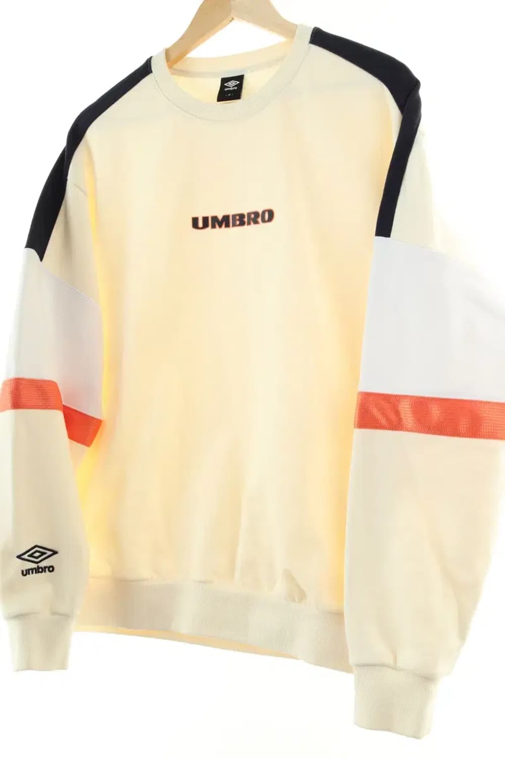 (M-L) 엄브로 맨투맨 티셔츠 크림 스포티 올드스쿨-16645 상품이미지1