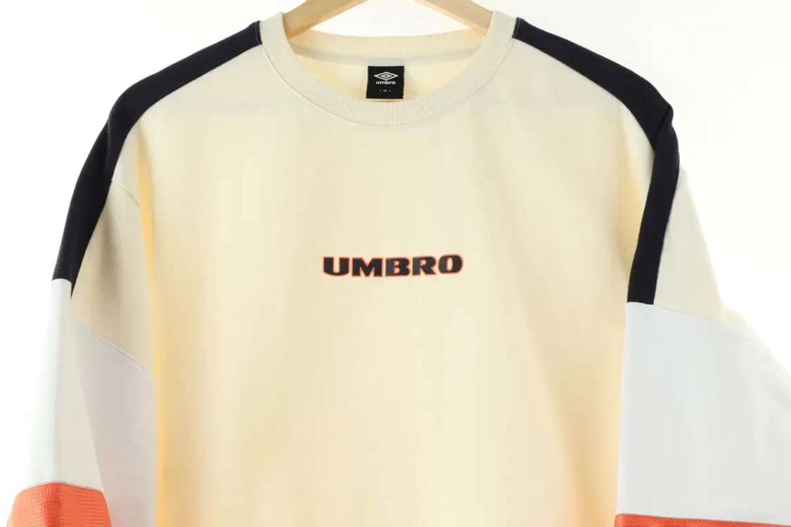 (M-L) 엄브로 맨투맨 티셔츠 크림 스포티 올드스쿨-16645 상품이미지3