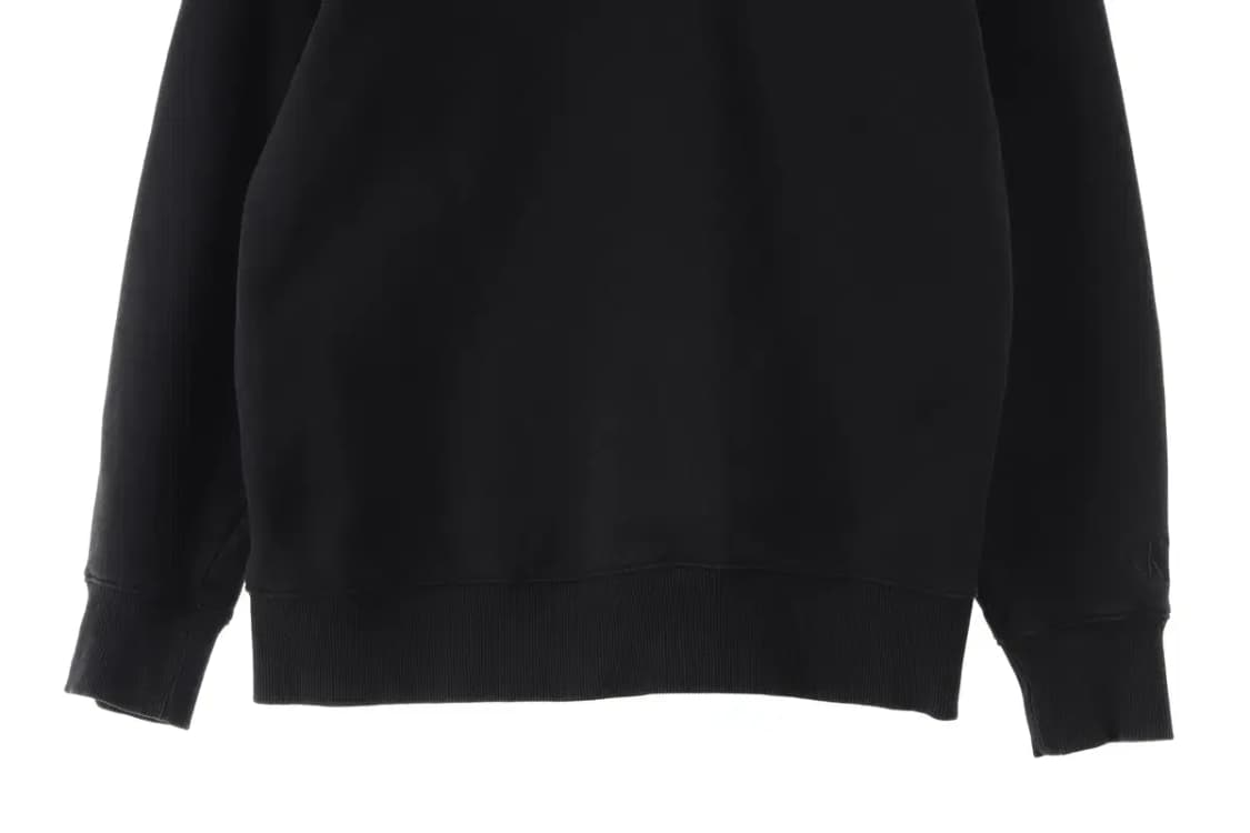 (M) 캘빈클라인 맨투맨 티셔츠 사용감 잘익음 블랙 기모-16646 상품이미지4