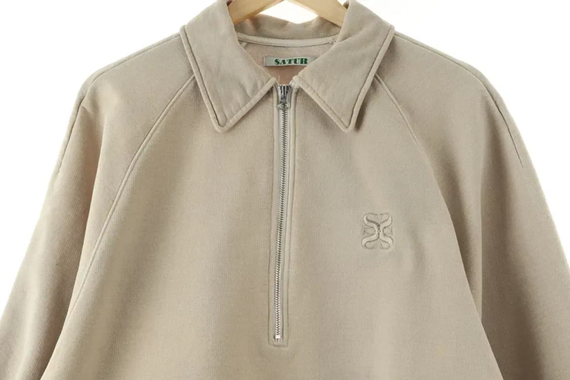 (L-XL) 새터 맨투맨 티셔츠 풀오버 반집업 아노락-16647 상품이미지3