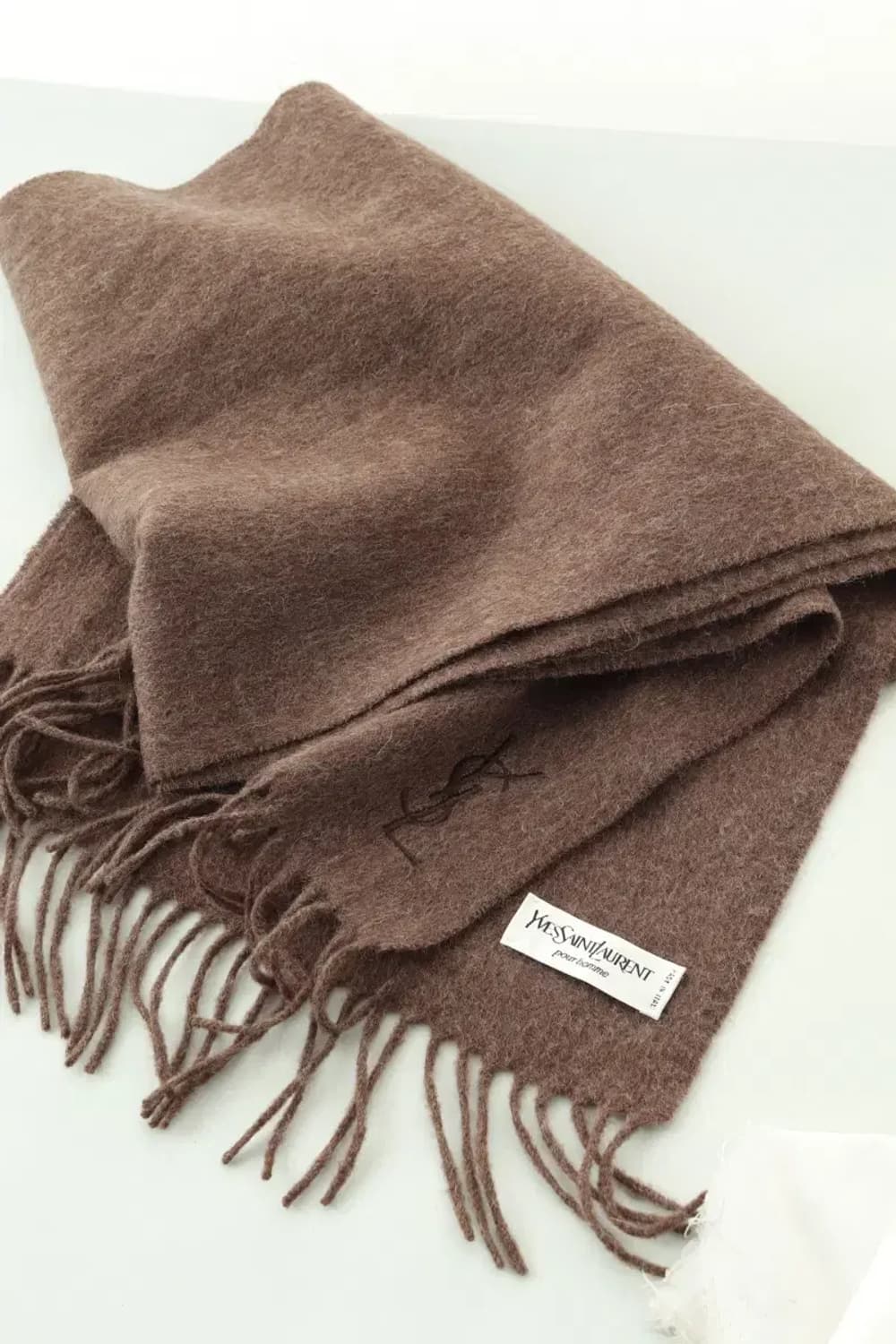 (F) 입생로랑 목도리 머플러 브라운 울 보들 따뜻-2682 상품이미지1