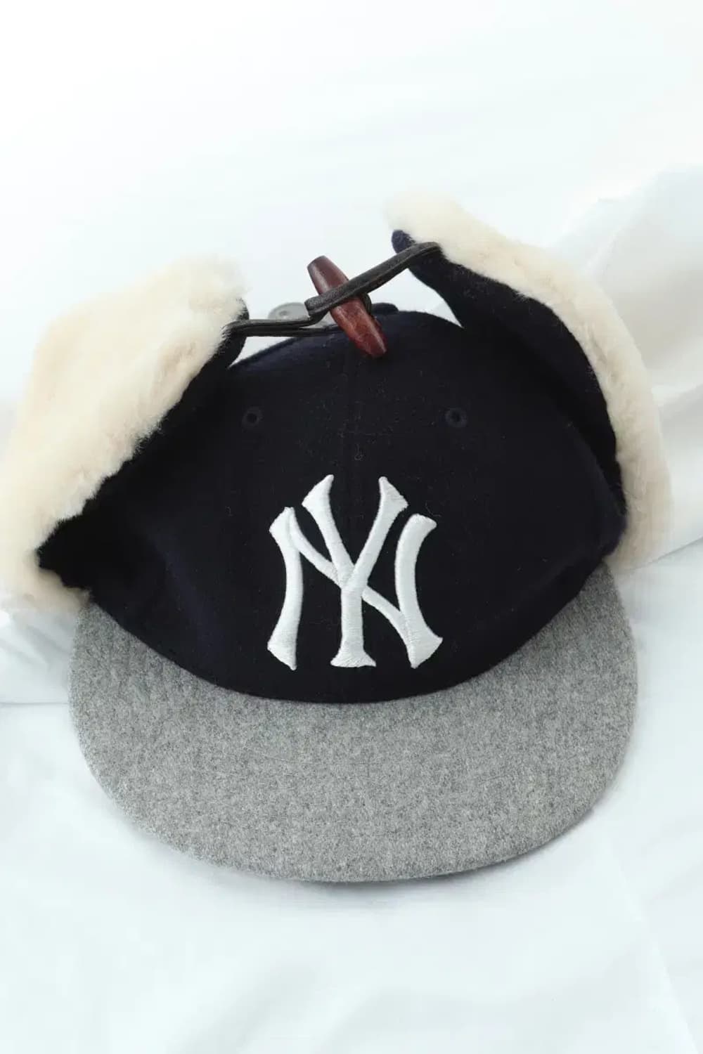 (F) MLB 엠엘비 모자 귀덮개 뉴욕 양키즈 희귀 트루퍼햇-2696 상품이미지1