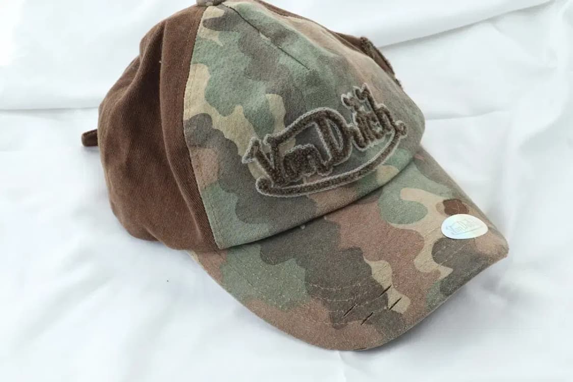 (F) 본더치 모자 Y2K 울 모직 카모플라쥬 희귀 매물-2697 상품이미지5