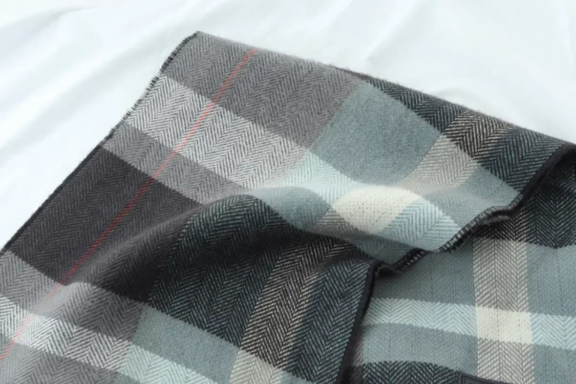 (F) 피에르가르뎅 목도리 머플러 체크 울 고급 따뜻-2666 상품이미지3