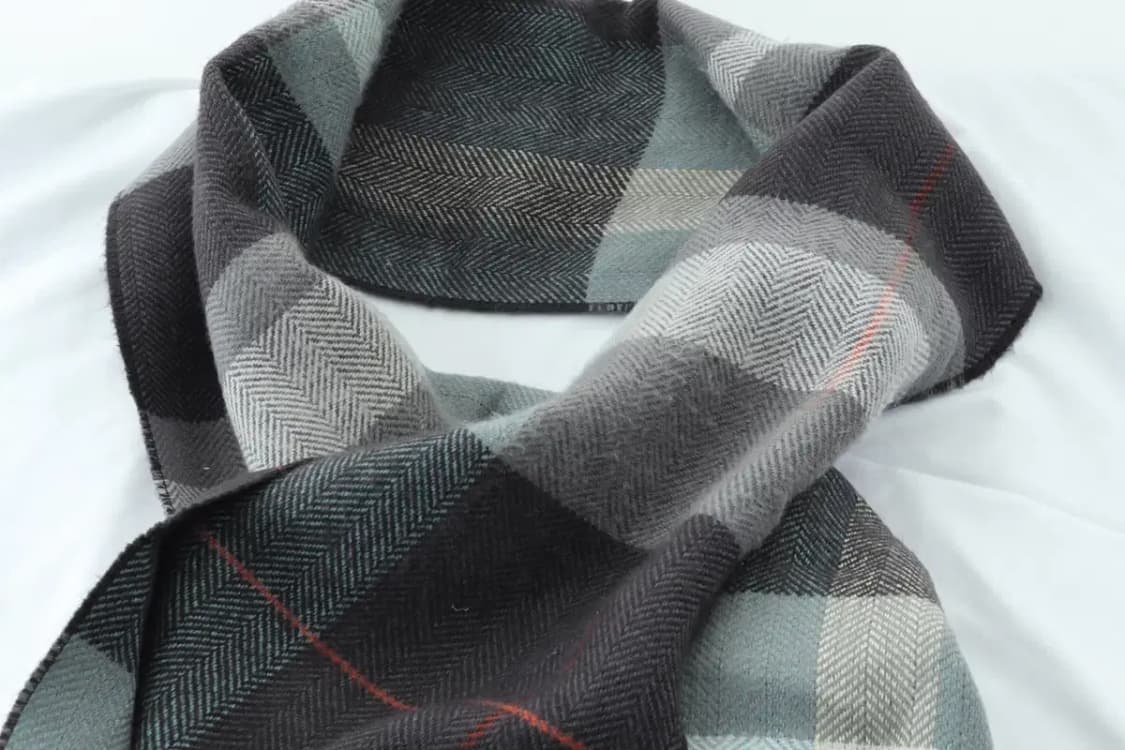 (F) 피에르가르뎅 목도리 머플러 체크 울 고급 따뜻-2666 상품이미지7