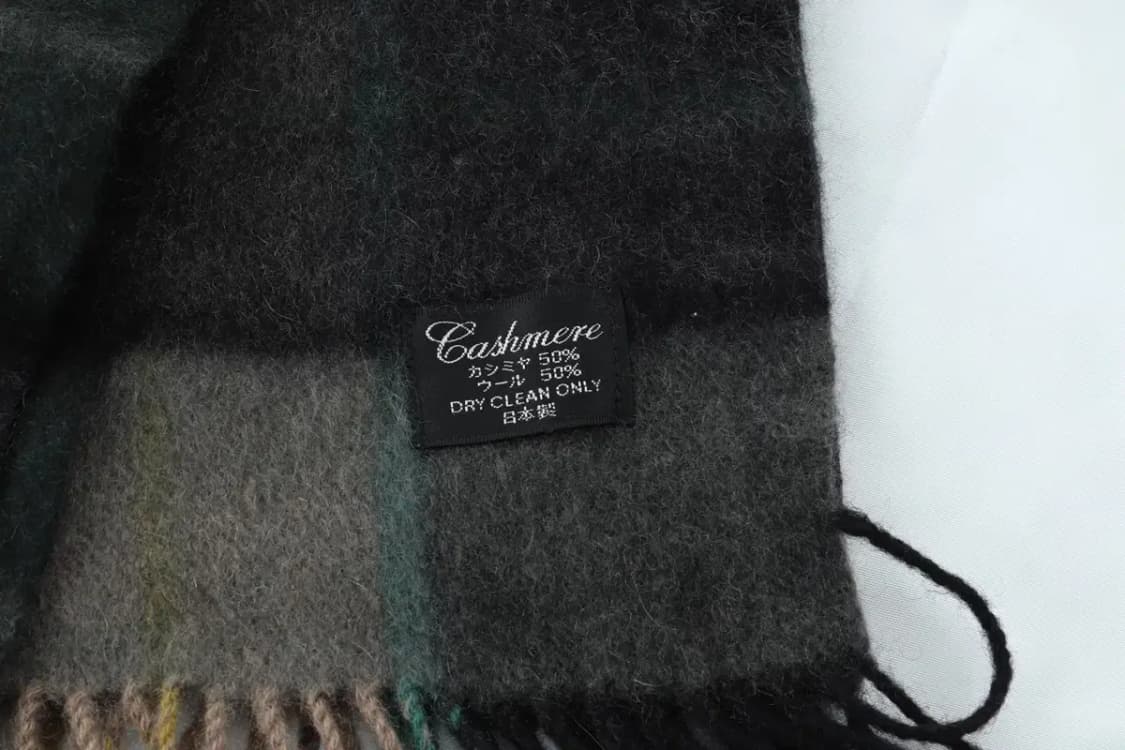 (F) 브랜드빈티지 목도리 머플러 캐시미어 일본 체크-2668 상품이미지4