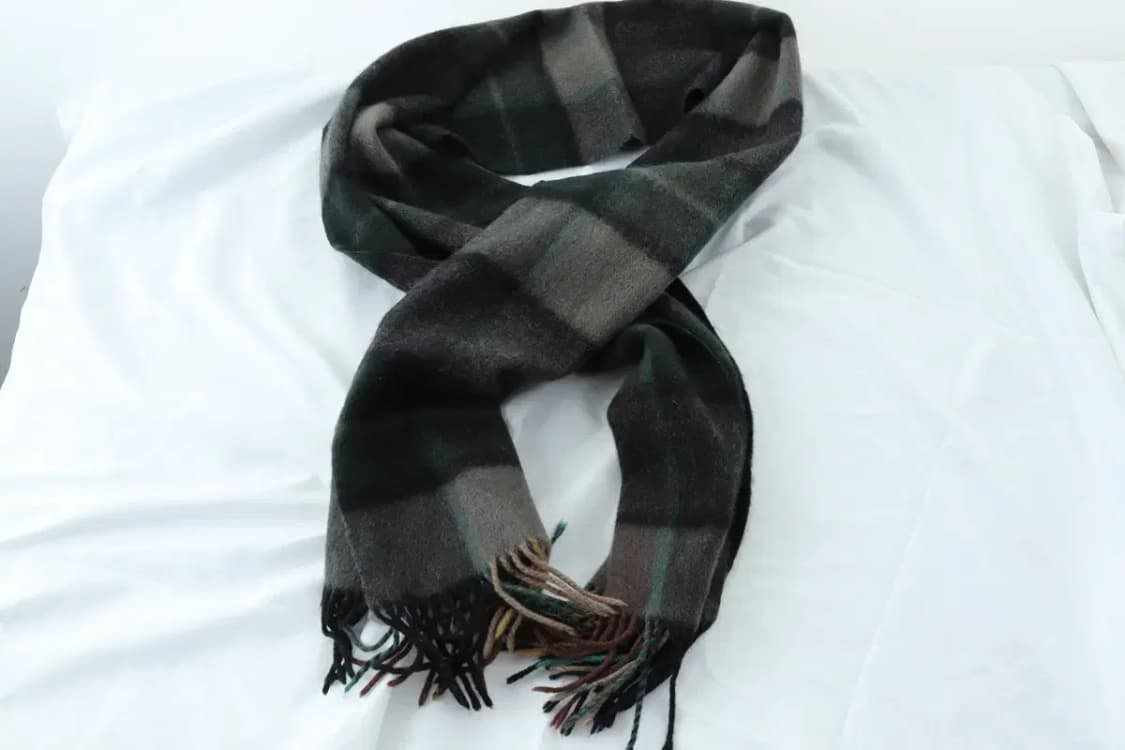 (F) 브랜드빈티지 목도리 머플러 캐시미어 일본 체크-2668 상품이미지5