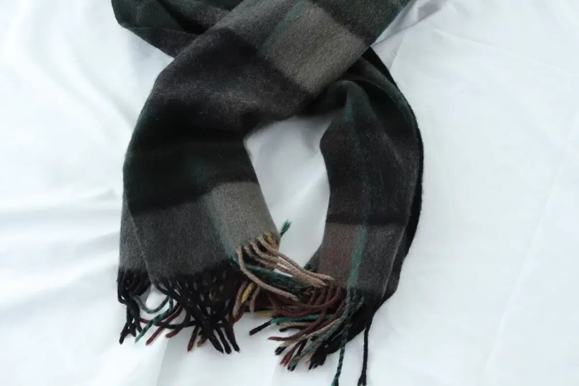 (F) 브랜드빈티지 목도리 머플러 캐시미어 일본 체크-2668 상품이미지7