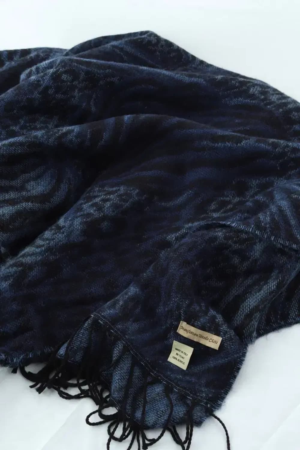 (F) 브랜드빈티지 목도리 머플러 레오파드 블루 롱 숄-266A 상품이미지1