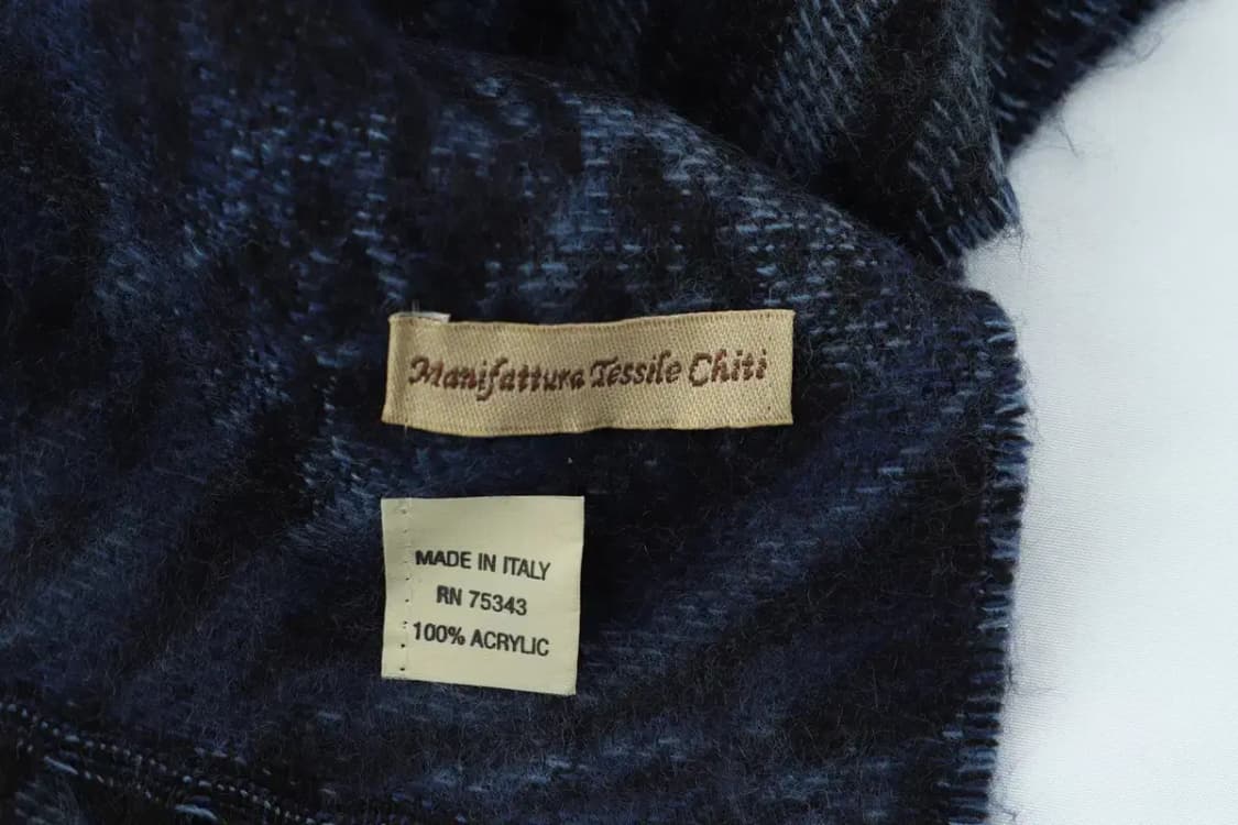 (F) 브랜드빈티지 목도리 머플러 레오파드 블루 롱 숄-266A 상품이미지4