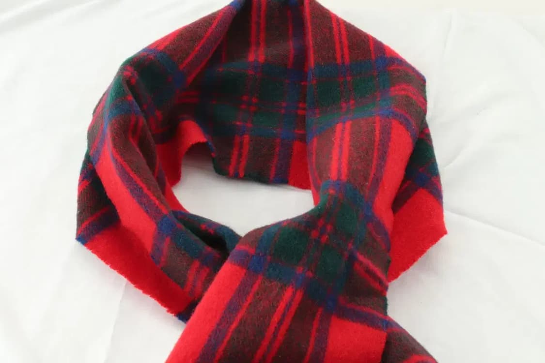 (F) 브랜드빈티지 목도리 머플러 크리스마스 타탄체크 울-266D 상품이미지4