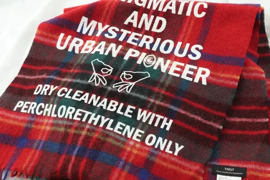 (F) 목도리 머플러 크리스마스 타탄체크 희귀-2672 상품이미지2