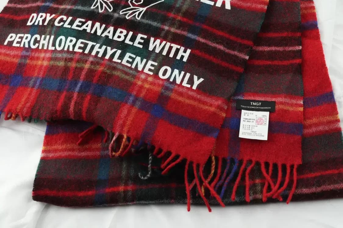 (F) 목도리 머플러 크리스마스 타탄체크 희귀-2672 상품이미지3