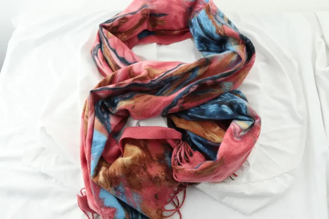 (F) 브랜드빈티지 목도리 머플러 숄 케이프 유화 솜사탕-2673 상품이미지4