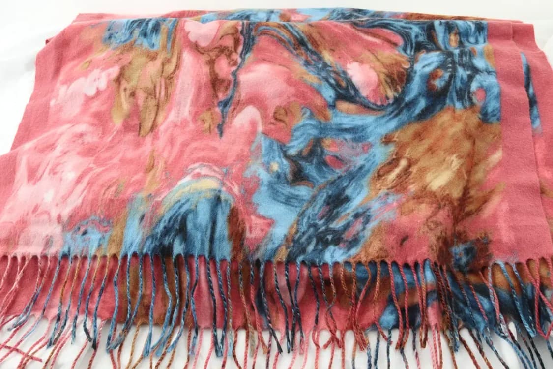 (F) 브랜드빈티지 목도리 머플러 숄 케이프 유화 솜사탕-2673 상품이미지9