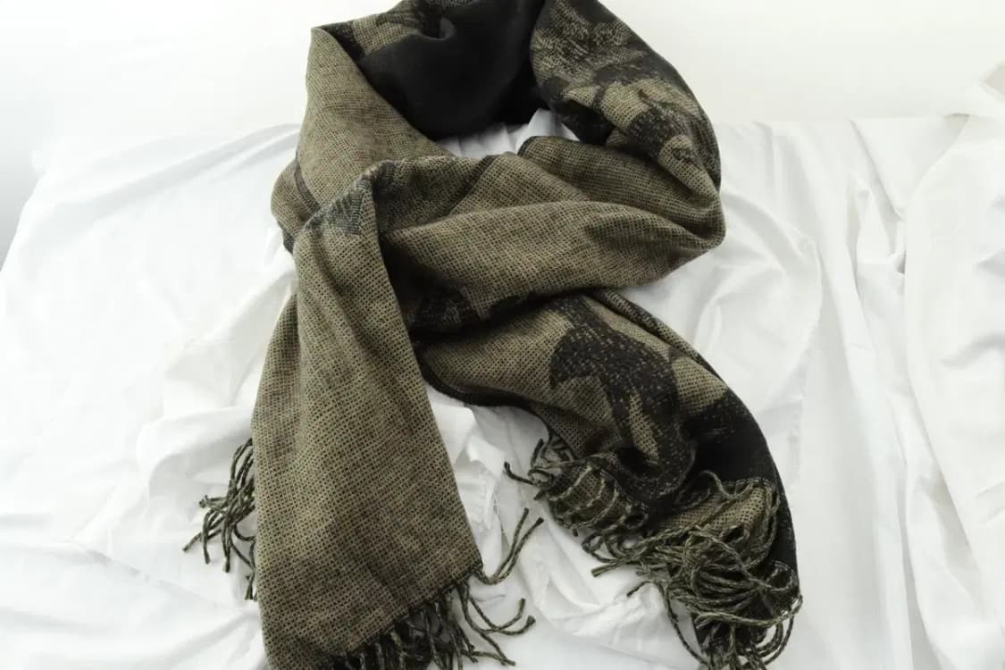 (F) 슈페리어 목도리 머플러 꽃무늬 케이플 숄 롱 따뜻-2674 상품이미지5