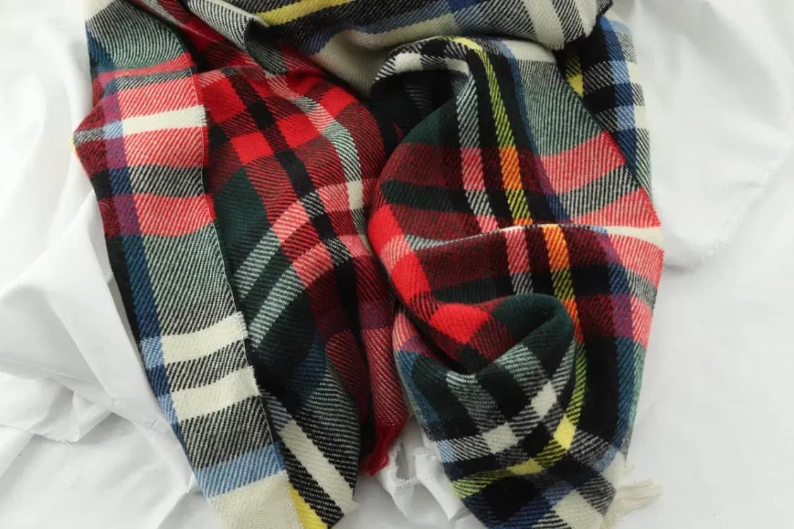 (F) 브랜드빈티지 목도리 머플러 크리스마스 타탄체크 따뜻-267A 상품이미지5