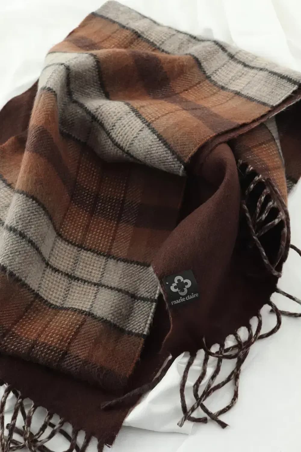 (F) 마리끌레르 목도리 머플러 사용감 체크 보들 따뜻-267E 상품이미지1