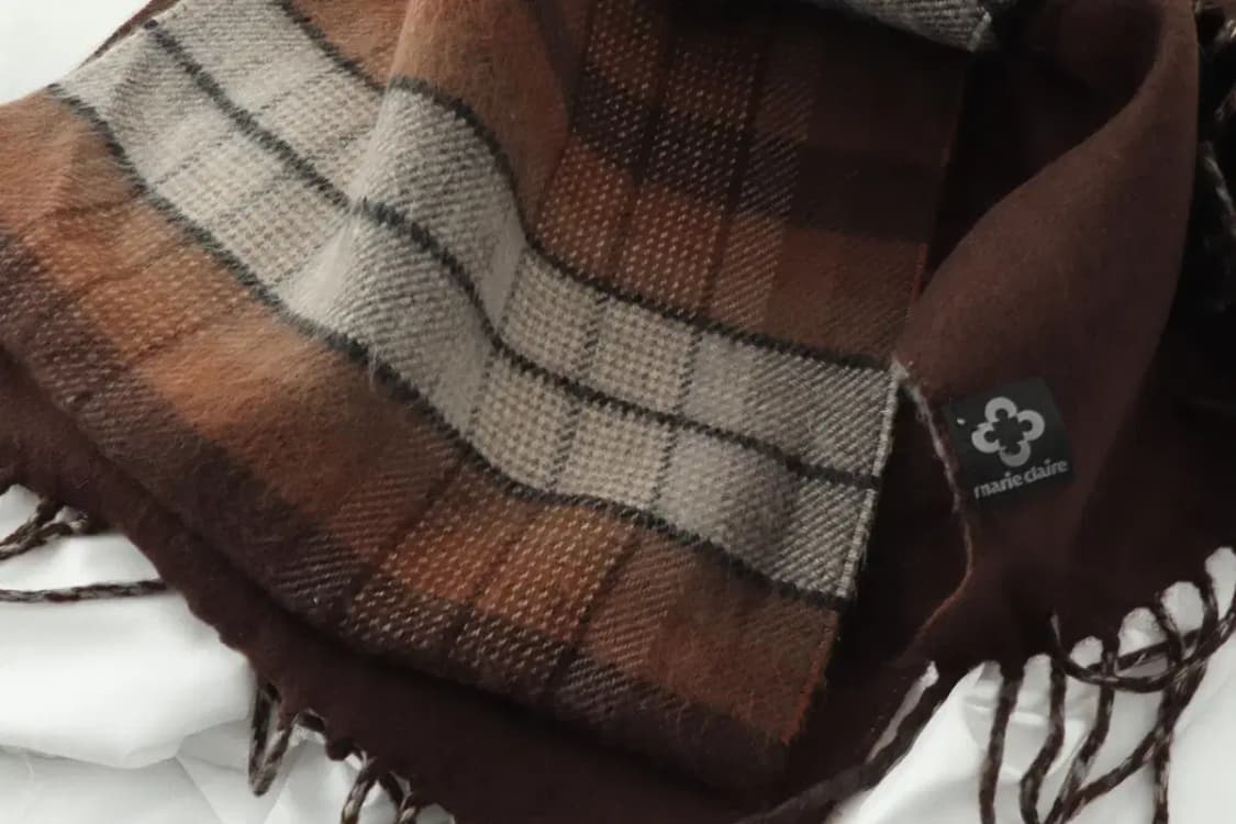 (F) 마리끌레르 목도리 머플러 사용감 체크 보들 따뜻-267E 상품이미지3