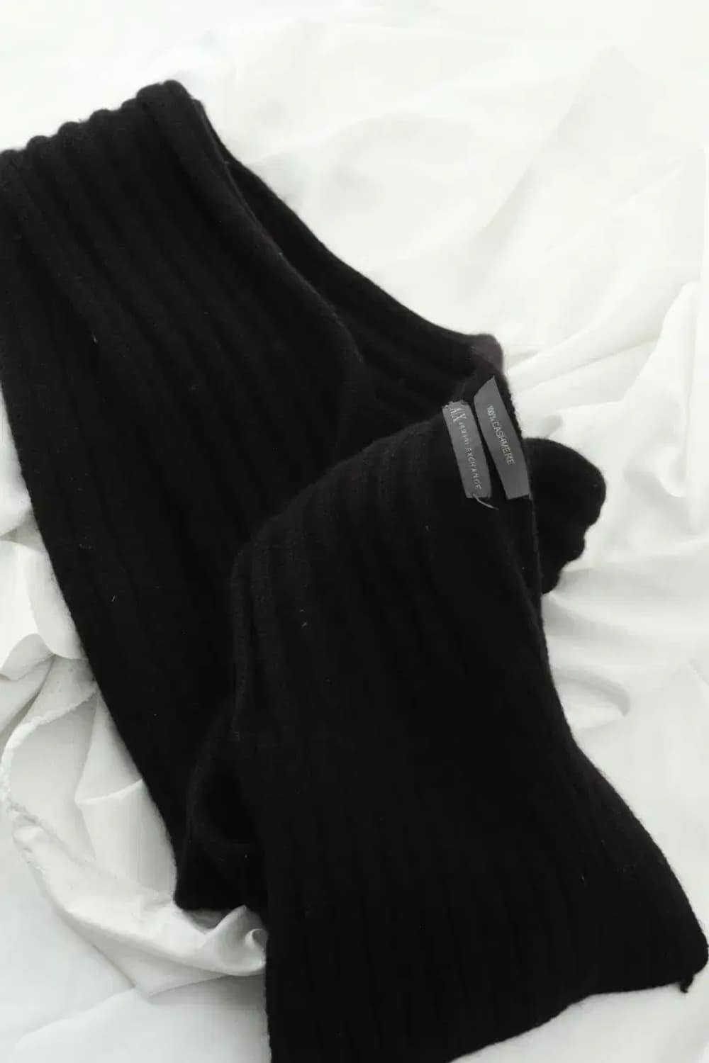 (F) 아르마니 목도리 머플러 보들 따뜻 블랙 블랙웨어 희귀-2680 상품이미지1