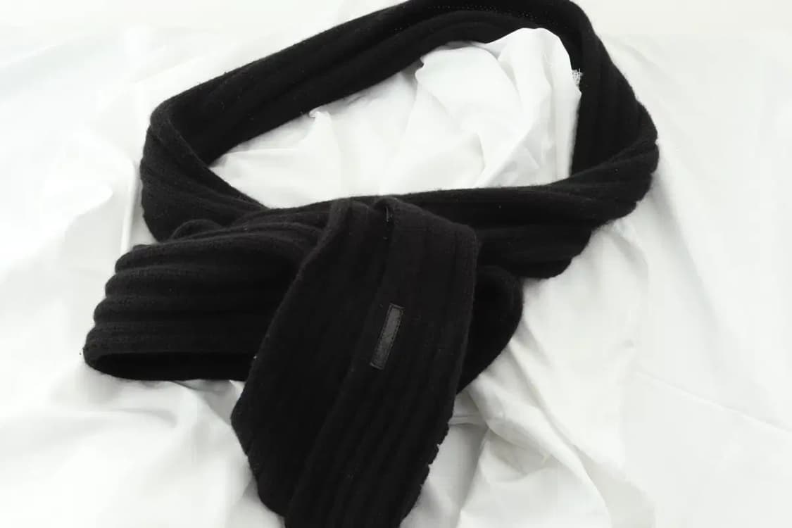 (F) 아르마니 목도리 머플러 보들 따뜻 블랙 블랙웨어 희귀-2680 상품이미지3