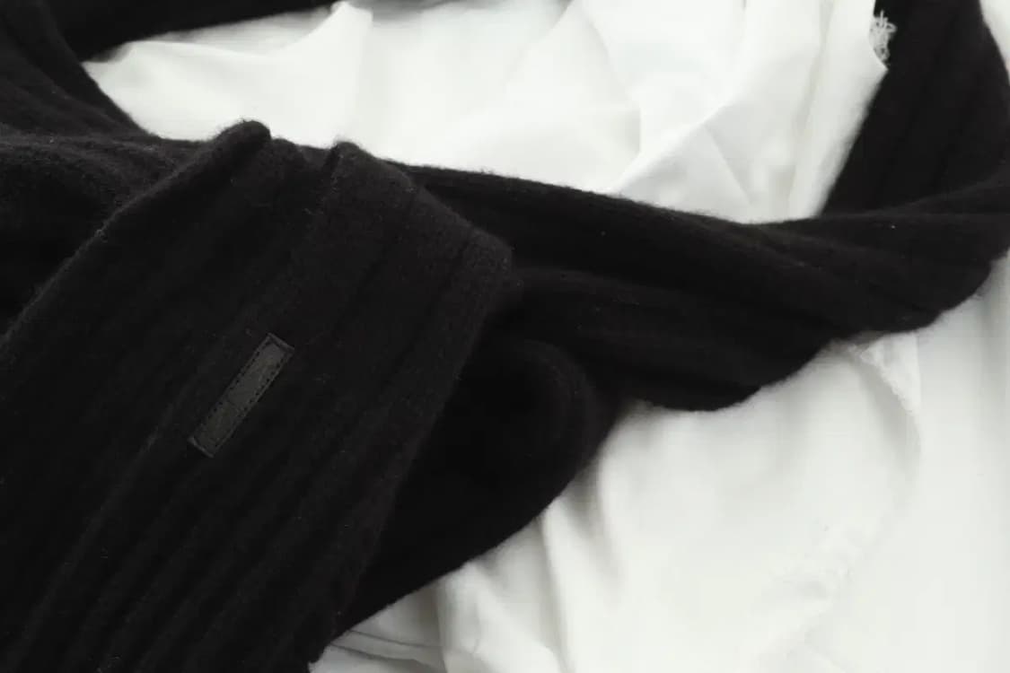 (F) 아르마니 목도리 머플러 보들 따뜻 블랙 블랙웨어 희귀-2680 상품이미지4