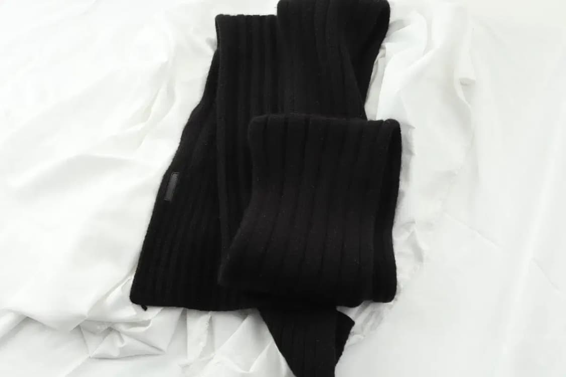 (F) 아르마니 목도리 머플러 보들 따뜻 블랙 블랙웨어 희귀-2680 상품이미지5