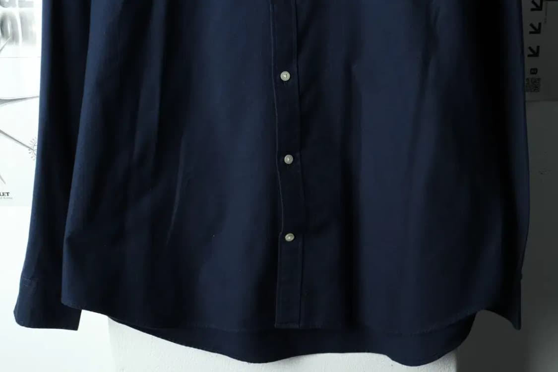 (XL-2XL) 갭 셔츠 남방 빅사이즈 옥스포드 네이비 무지-16675 상품이미지4