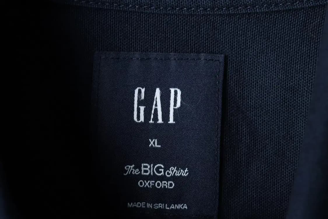 (XL-2XL) 갭 셔츠 남방 빅사이즈 옥스포드 네이비 무지-16675 상품이미지6
