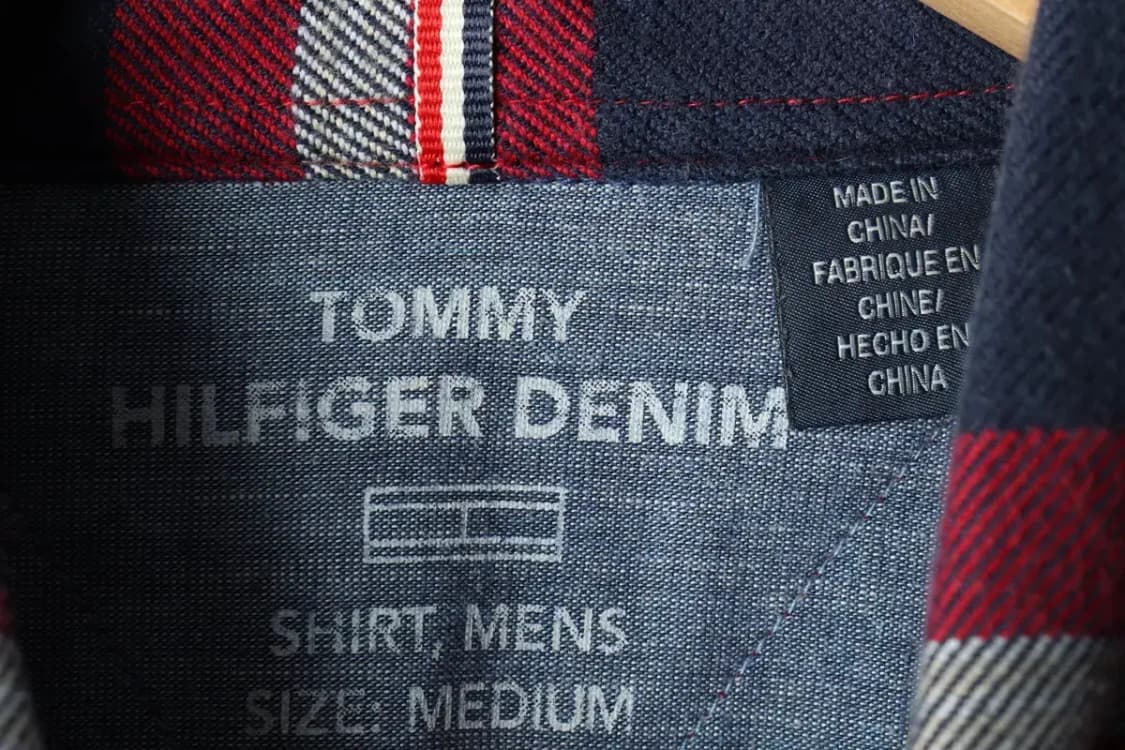 (M) 타미힐피거 셔츠 남방 체크 네이비 크리스마스 두툼-16676 상품이미지6