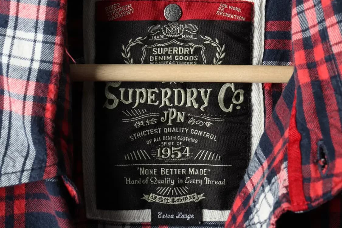 (XL) 슈퍼드라이 셔츠 남방 체크 네이비 아메카지 겨울용-16677 상품이미지6