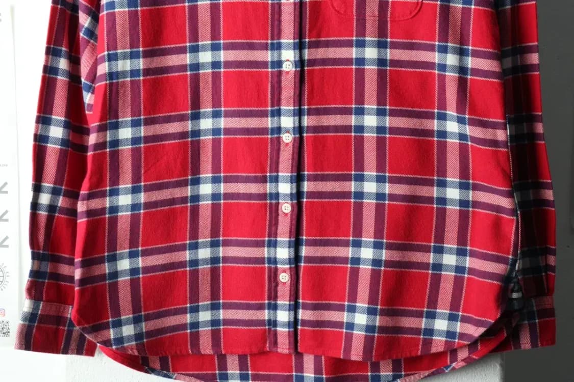W(XS) 타미힐피거 셔츠 남방 체크 레드 아메카지 겨울용-16678 상품이미지4