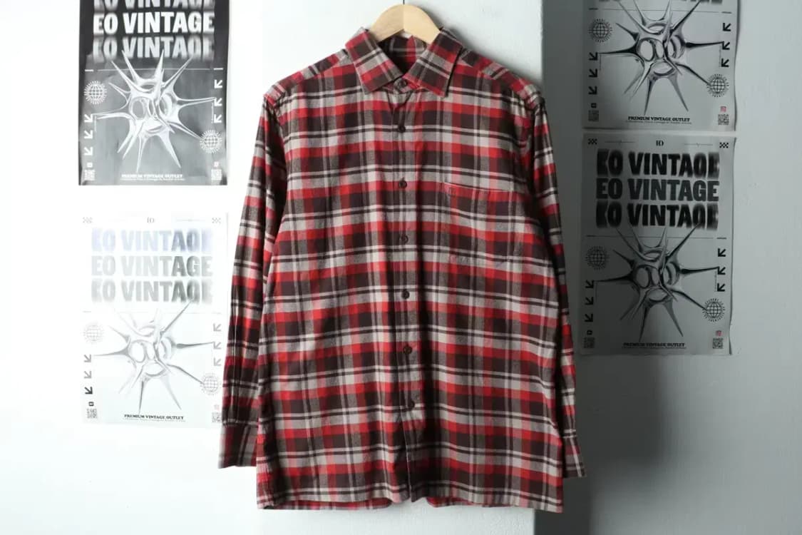 (L) 닥스 셔츠 남방 체크 컬러믹스 플란넬 겨울용 기모-1667D 상품이미지2