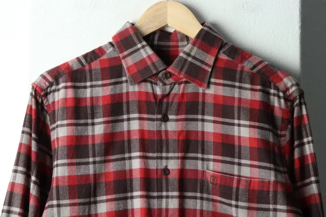 (L) 닥스 셔츠 남방 체크 컬러믹스 플란넬 겨울용 기모-1667D 상품이미지3