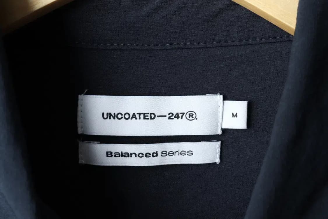 (M-L) 언코티드 셔츠 남방 네이비 무지 나일론-16681 상품이미지5