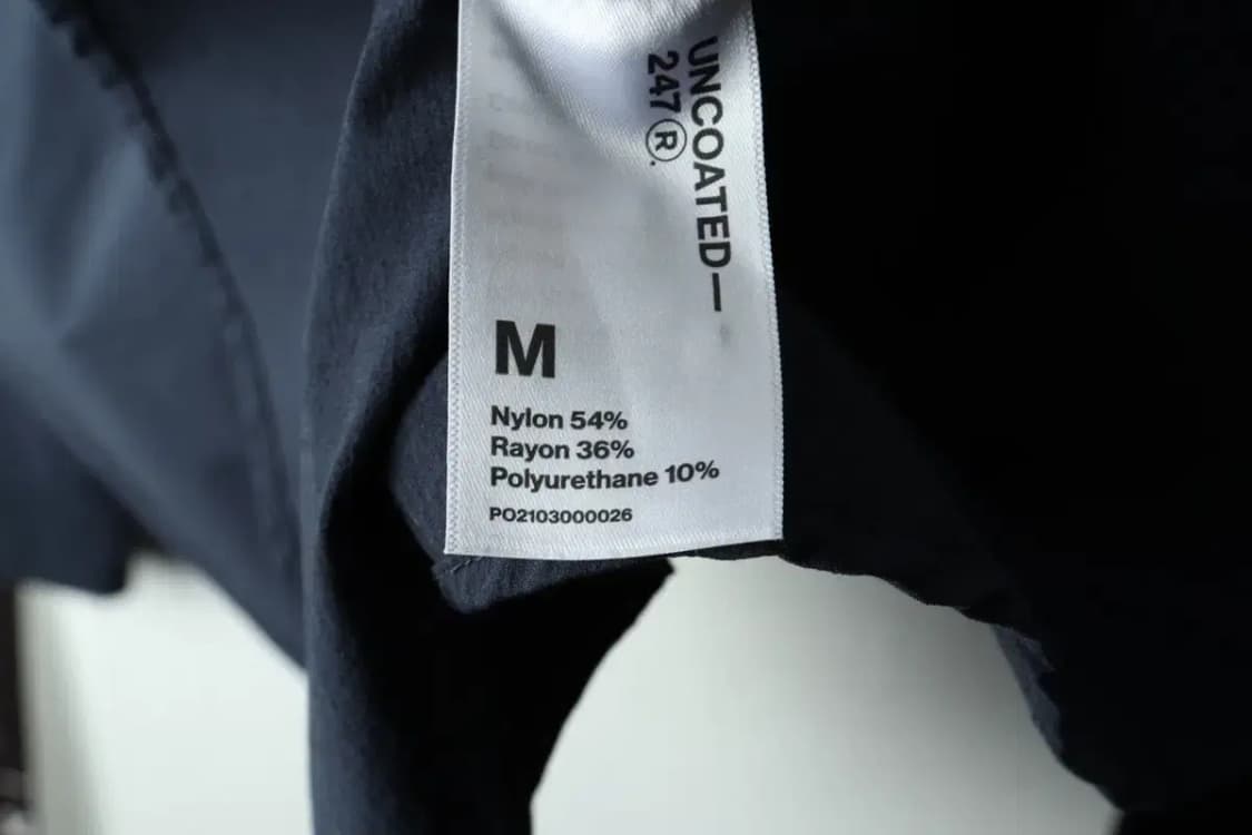 (M-L) 언코티드 셔츠 남방 네이비 무지 나일론-16681 상품이미지6