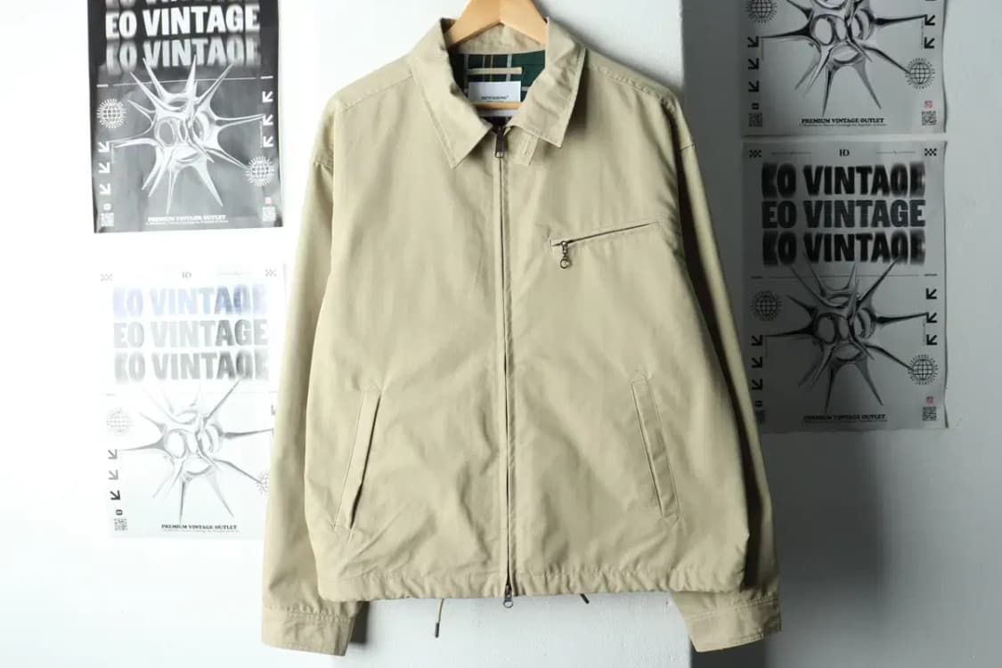 (L-XL) 아웃스탠딩 집업 바람막이 점퍼자켓 블루종 베이지-16689 상품이미지2