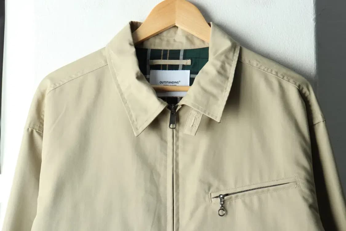 (L-XL) 아웃스탠딩 집업 바람막이 점퍼자켓 블루종 베이지-16689 상품이미지3