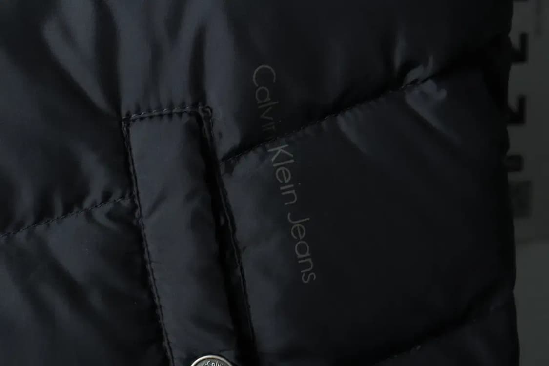 (XL-2XL) 캘빈클라인 패딩 점퍼자켓 빅사이즈 조끼 블랙-1668B 상품이미지5
