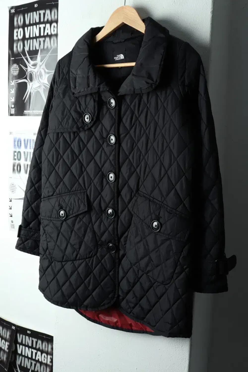 W(M) 노스페이스 패딩 점퍼자켓 코트 퀄팅 블랙-1668E 상품이미지1