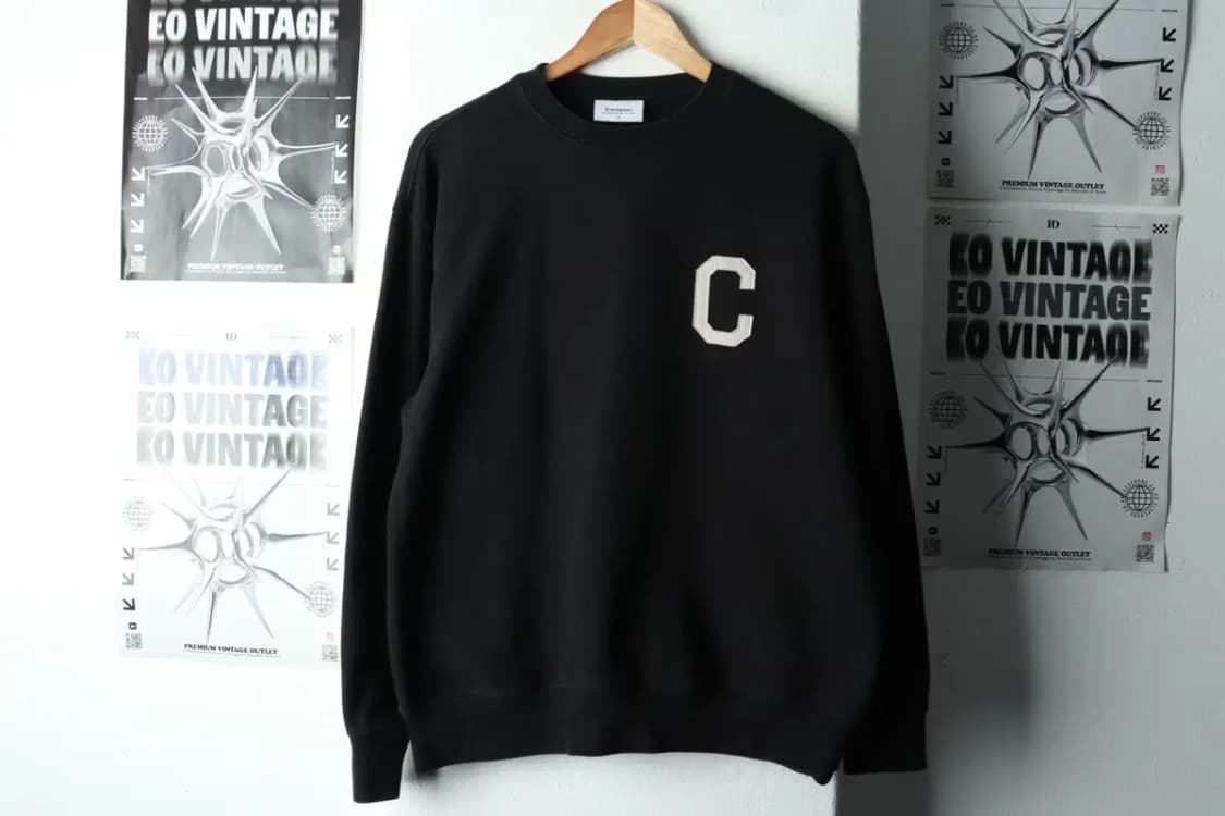 (S) 커버낫 맨투맨 티셔츠 블랙 로고 올드스쿨-16693 상품이미지2