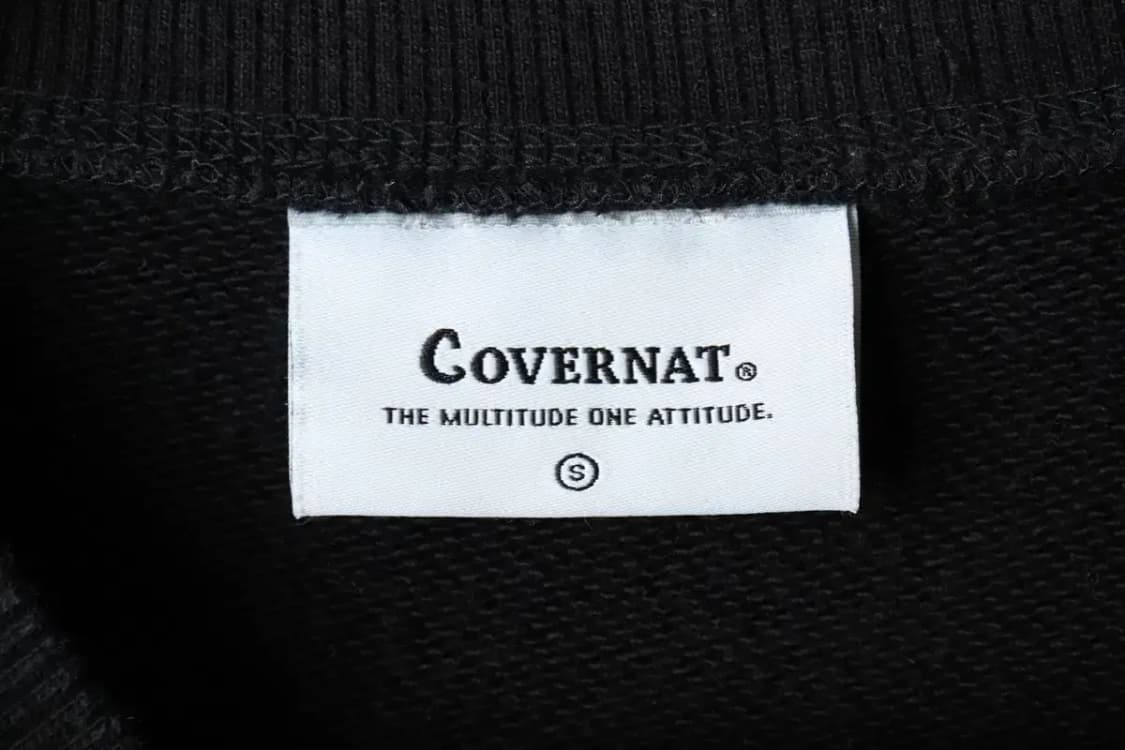 (S) 커버낫 맨투맨 티셔츠 블랙 로고 올드스쿨-16693 상품이미지6