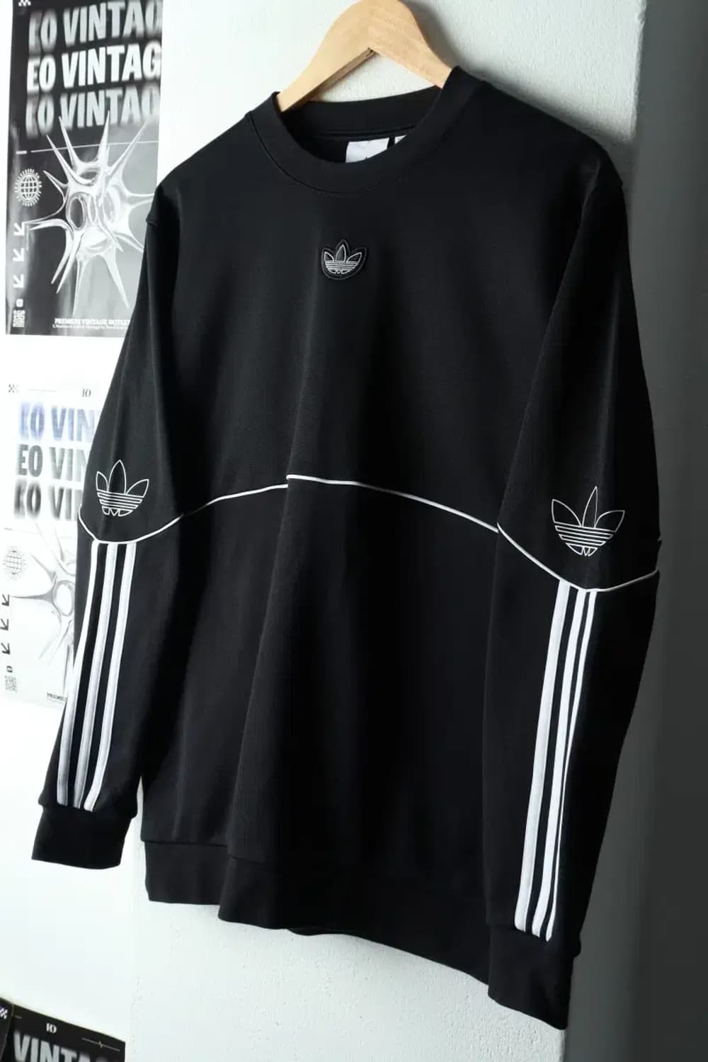 (XL) 아디다스 맨투맨 티셔츠 오리지널 삼선 올드스쿨-16696 상품이미지1