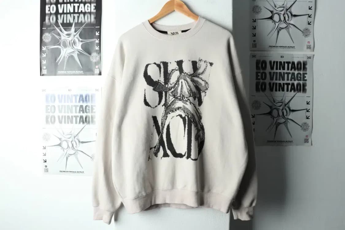 (M-L) 슬로우애시드 맨투맨 티셔츠 스트릿 프린팅 차콜 박시-16697 상품이미지2